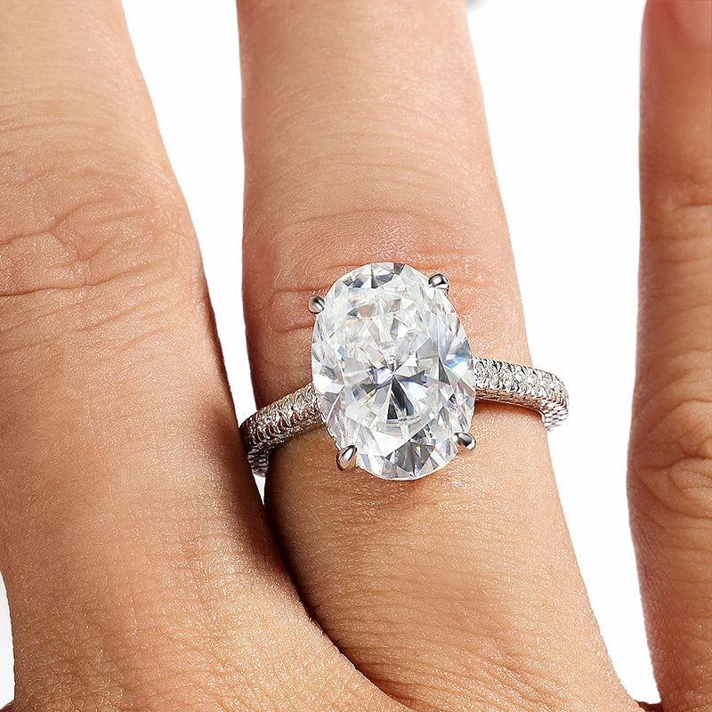 Renaissance 8 Carat Oval Solitaire Ring